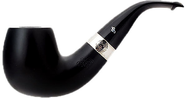 Курительная трубка Peterson Sherlock Holmes Ebony - Professor P-Lip, 9мм