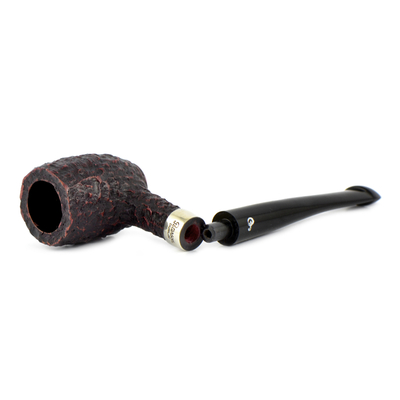 Курительная трубка Peterson Speciality Pipes Rustic Nickel Mounted Barrel P-Lip, без фильтра