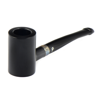 Курительная трубка Peterson Speciality Pipes Tankard Ebony Silver Mounted P-Lip, без фильтра