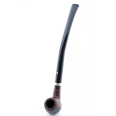 Курительная трубка SER JACOPO Mastro Geppetto Churchwarden Blast Silver, 9 мм G071-2