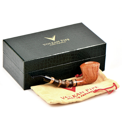 Курительная трубка Volkan Pipe - Red Princess - Special Bamboo Smooth 401, без фильтра