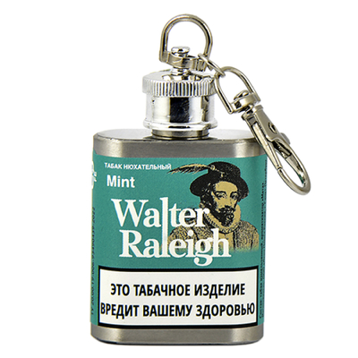 Нюхательный табак Walter Raleigh - Mint 10 гр. - металлическая фляга