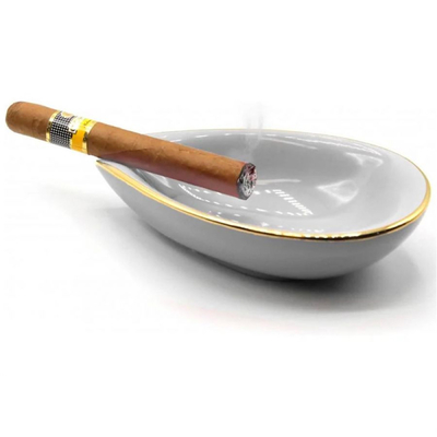 Пепельница Adorini керамическая белая на 1 сигару 14406