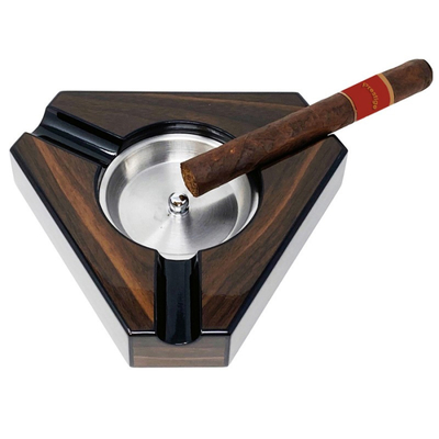 Пепельница Aficionado на 3 сигары Dark Maple & Black ASH 3 W