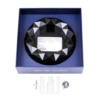 Пепельница Colibri Quasar на 6 сигар, Черный лак Royal AT300T1