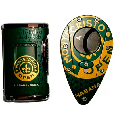 Подарочный набор Подарочный комплект Montecristo Open гильотина и зажигалка XIKAR