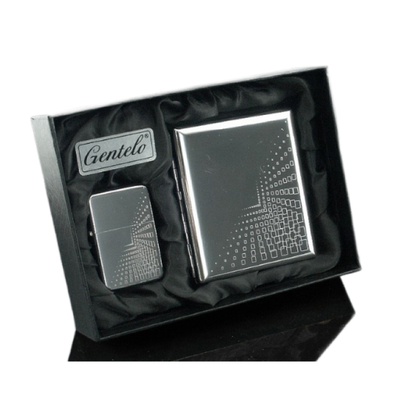 Подарочный набор Подарочный набор портсигар с зажигалкой Gentelo 3-4073