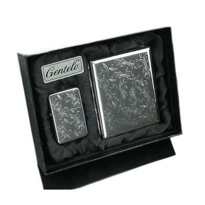 Подарочный набор Подарочный набор портсигар с зажигалкой Gentelo 3-4080