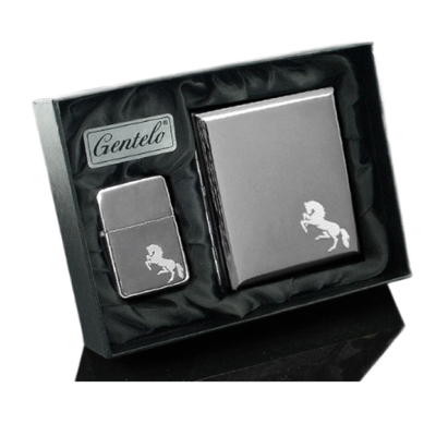 Подарочный набор Подарочный набор портсигар с зажигалкой Gentelo 3-4110