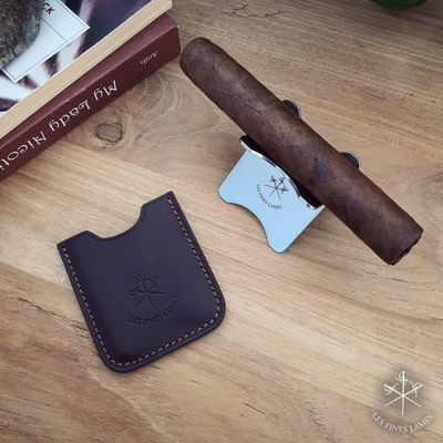 Подставка под сигару Le Petit - Burgundy Leather Cigar Stand (Бургунди)