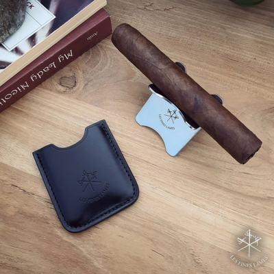 Подставка под сигару Le Petit - Black Leather Cigar Stand (Черная)