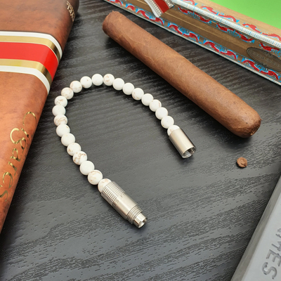 Пробойник-браслет для сигар Le Petit, Stainless steel 316L, Magnesite (White)