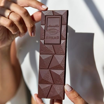 Горький шоколад ChocoMe из какао-бобов Чуао 72%  "AtelieR"  BB102, 55 гр.