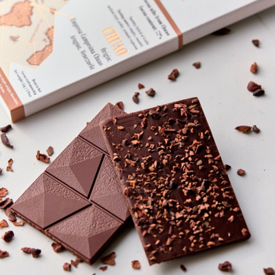 Горький шоколад ChocoMe из какао-бобов Чуао 72%  "AtelieR"  BB102, 55 гр.