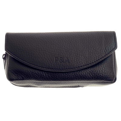 Сумка P&A для трубки и табака, натуральная кожа, черная P315-Black