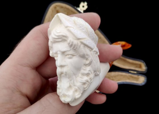 Курительная трубка Altinay Meerschaum Carved Bent Zeus