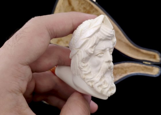 Курительная трубка Altinay Meerschaum Carved Bent Zeus