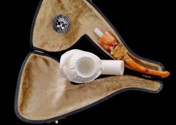 Курительная трубка Altinay Meerschaum Carved Bent Zeus