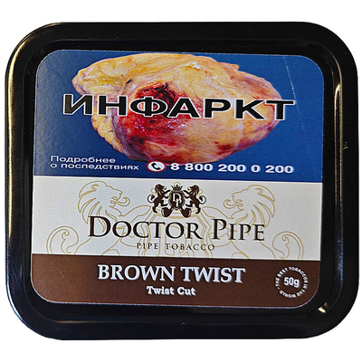 Трубочный табак Doctor Pipe Twist Black Rope Cut 50 гр.
