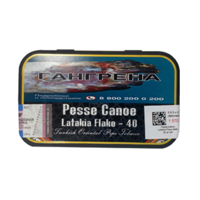 Трубочный табак Gladora Pesse Canoe Latakia Flake №40 50 гр. (банка)