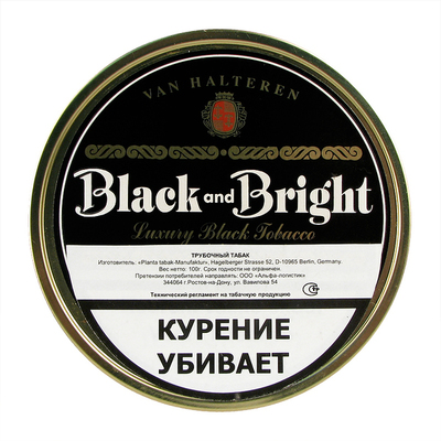 Трубочный табак Planta Van Halteren Black and Bright 100гр.