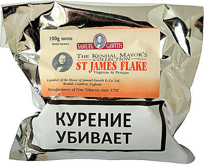 Трубочный табак Samuel Gawith St James Flake 100гр.