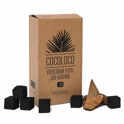 Уголь для кальяна COCOLOCO (22mm) - 1KG - 96 BRICKS