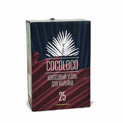 Уголь для кальяна COCOLOCO (25mm) - 1KG - 72 BRICKS