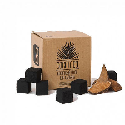 Уголь для кальяна COCOLOCO (26mm) - 1KG - 64 BRICKS