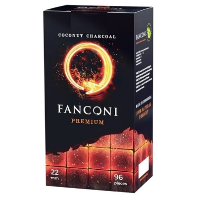 Уголь для кальяна Fanconi 22мм, 96шт.