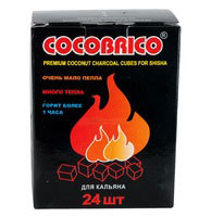 Уголь для кальяна Cocobrico 22мм, 24шт.