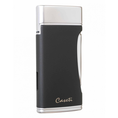 Зажигалка Caseti сигарная турбо (двойное пламя), черная CA583-1