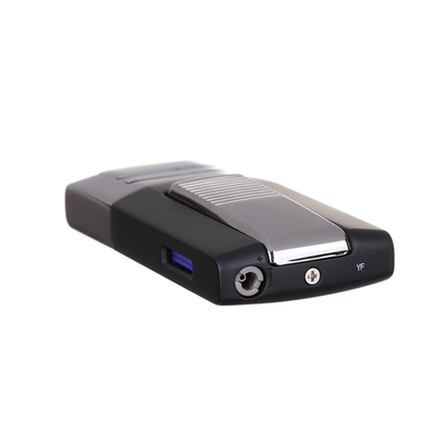 Зажигалка Caseti сигарная, турбо, черно-серебристая CA436-4