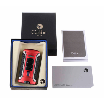 Зажигалка сигарная Colibri Apex, красная LI410T12