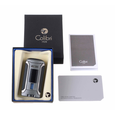 Зажигалка сигарная Colibri Apex, серая LI410T11