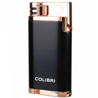 Зажигалка сигарная Colibri Belmont, Черная-розовое Золото LI200C12