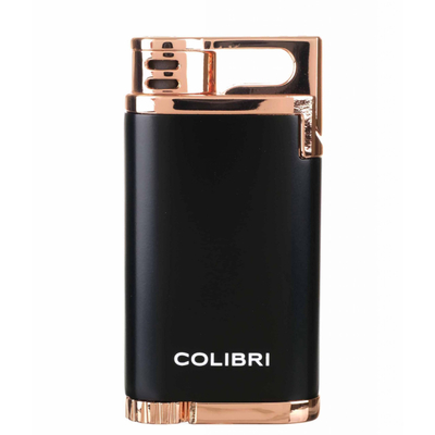 Зажигалка сигарная Colibri Belmont, Черная-розовое Золото LI200C12