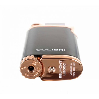 Зажигалка сигарная Colibri Belmont, Черная-розовое Золото LI200C12