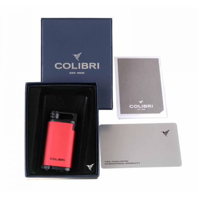 Зажигалка сигарная Colibri Belmont, Красная LI200C13