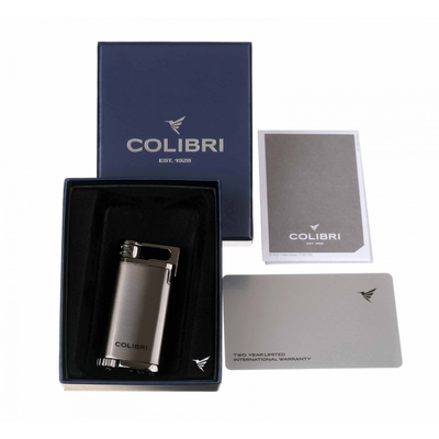 Зажигалка сигарная Colibri Belmont, Оружейная сталь LI200C15