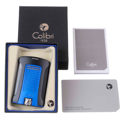 Зажигалка сигарная Colibri Daytona, черно-синяя LI770T13