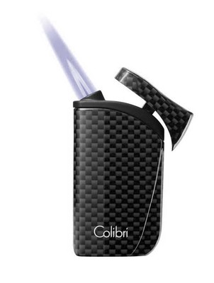 Зажигалка сигарная Colibri Falcon, черный карбон LI310T5