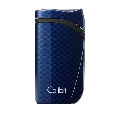 Зажигалка сигарная Colibri Falcon, синий карбон LI310T8