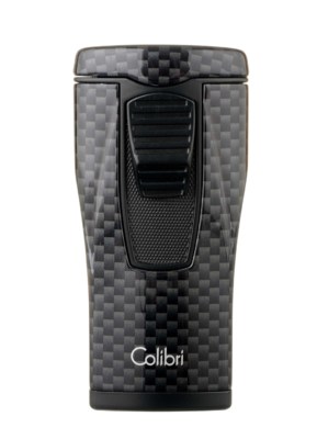 Зажигалка сигарная Colibri Monaco (тройное пламя), черный карбон LI880T10