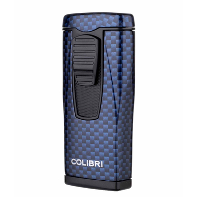 Зажигалка сигарная Colibri Monaco (тройное пламя), синий карбон LI880T13