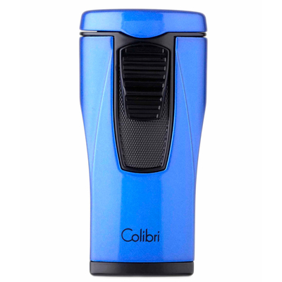 Зажигалка сигарная Colibri Monaco (тройное пламя), синий металлик LI880T8