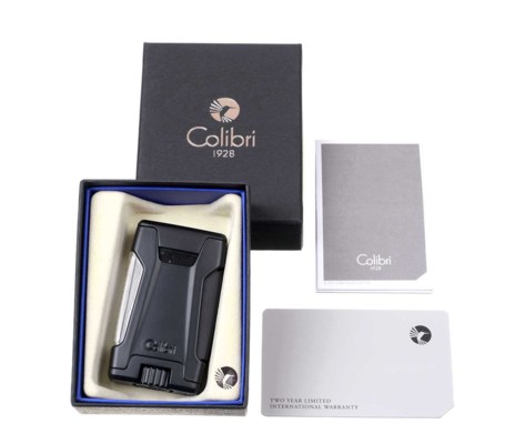 Зажигалка сигарная Colibri Rebel, черная LI650T1