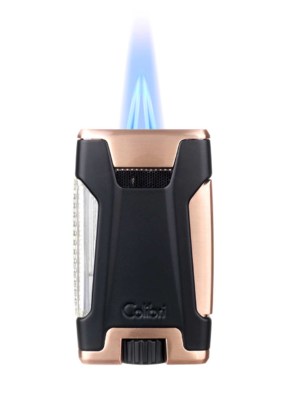 Зажигалка сигарная Colibri Rebel, розовое золото LI650T3