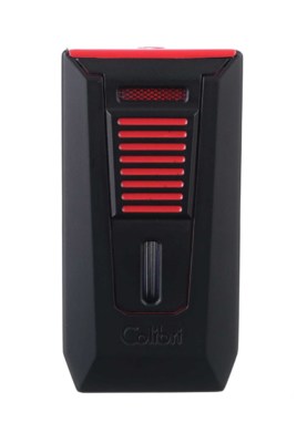 Зажигалка сигарная Colibri Slide (двойное пламя), черно-красная LI850T14