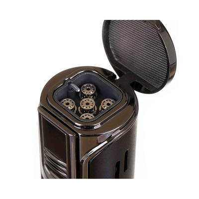 Зажигалка сигарная Honest, пятиструйное пламя, оружейная сталь 465-Gunmetal